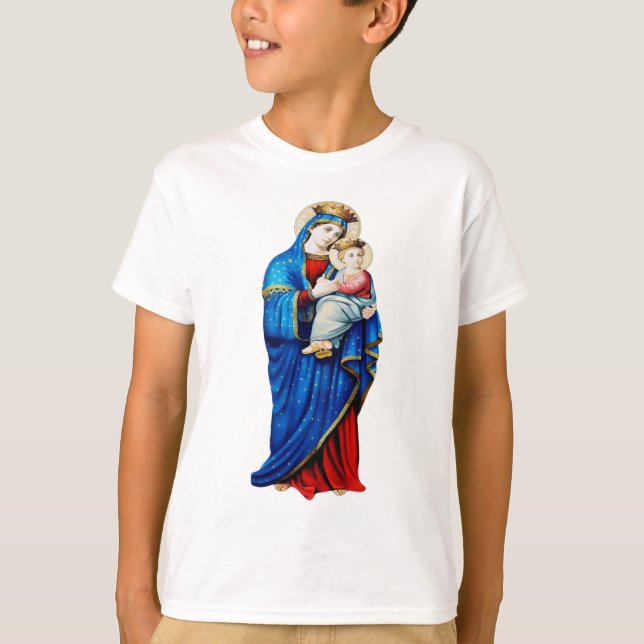Virgin Mary with Baby Jesus T-Shirt (Front)