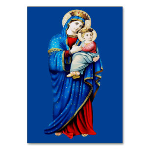 Virgin Mary with Baby Jesus Table Number