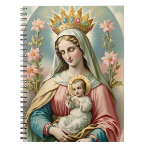 Virgin Mary with Jesus Child Notebook