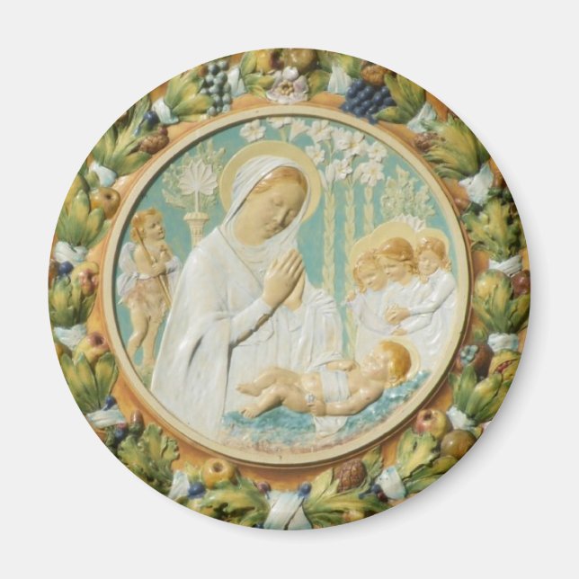 Virgin Mary with Jesus Magnet (Front)