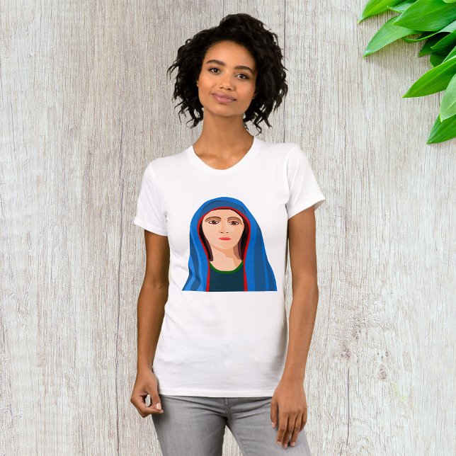 Virgin Mary Womens T-Shirt (Creator Uploaded)