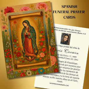 Virgin Mexico Guadalupe Spanish Funeral Prayer