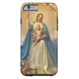 Virgin Mother Mary Baby Jesus Angels Tough iPhone 6 Case