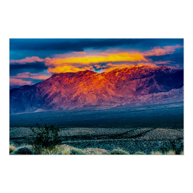 Virgin Mountains Sunset Glossy Poster (Front)