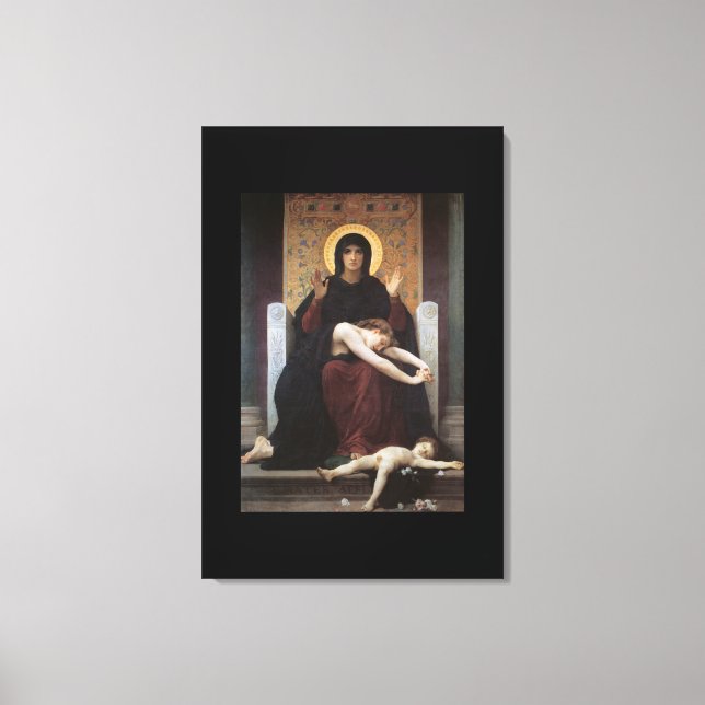 Virgin of Consolation – William Adolphe Bouguereau Canvas Print (Front)