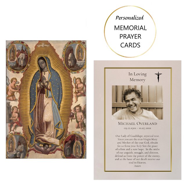 Virgin of Guadalupe, Anonymous Funeral Prayer Card (Creator Uploaded)