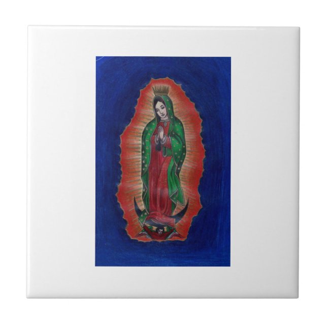 Virgin of Guadalupe Ceramic Tile (Front)