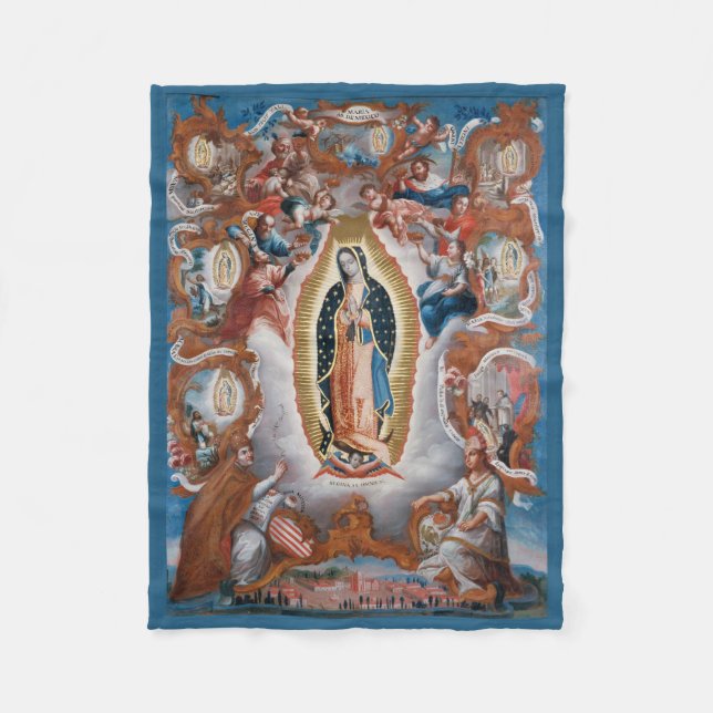 “Virgin of Guadalupe” fleece blankets (Front)
