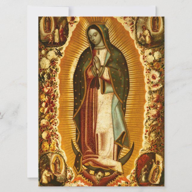 Virgin of Guadalupe Our Lady Mother Mary Card (Front)