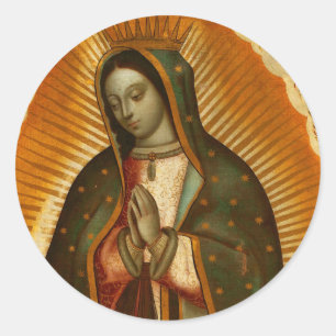 Virgin of Guadalupe Our Lady Mother Mary Classic Round Sticker