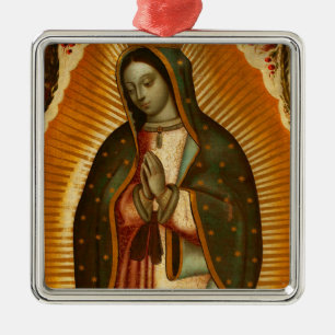 Virgin of Guadalupe Our Lady Mother Mary Metal Ornament