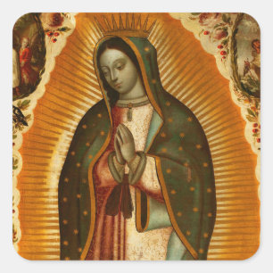 Virgin of Guadalupe Our Lady Mother Mary Square Sticker