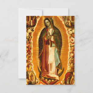 Virgin of Guadalupe Our Lady Mother Mary Thank You Card