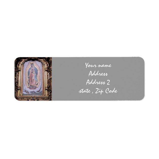 Virgin of Guadalupe Return Address Label (Front)