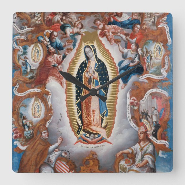 “Virgin of Guadalupe” wall clocks (Front)