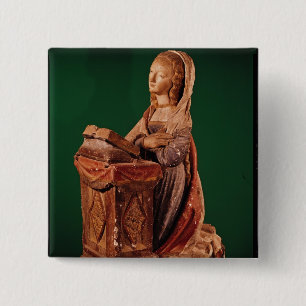 Virgin of the Annunciation 15 Cm Square Badge
