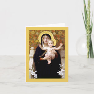 Virgin of the Lilies Thank You Card