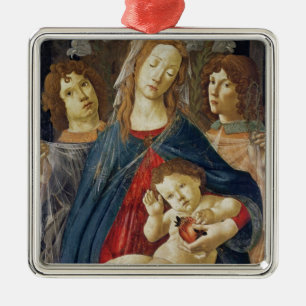 Virgin of the Pomegranate Metal Ornament