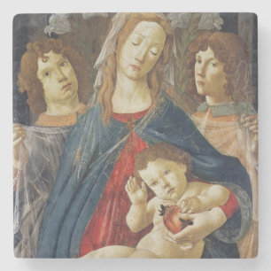 Virgin of the Pomegranate Stone Coaster