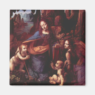 Virgin of the Rocks by Leonardo da Vinci Magnet
