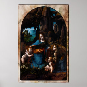 Virgin Of The Rocks by Leonardo da Vinci Poster