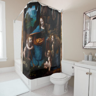 Virgin Of The Rocks by Leonardo da Vinci Shower Curtain