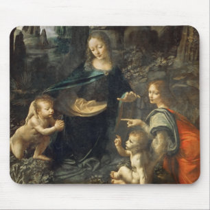 Virgin of the Rocks, Leonardo da Vinci Mouse Pad
