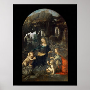 Virgin of the Rocks, Leonardo da Vinci Poster
