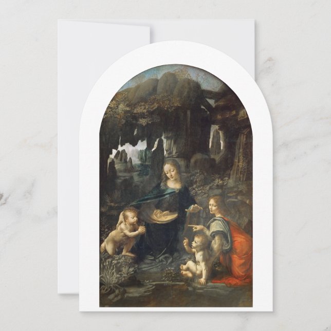 Virgin of the Rocks, Leonardo da Vinci Save The Date (Front)