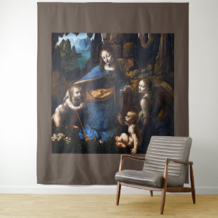 Virgin Of The Rocks Tapestry