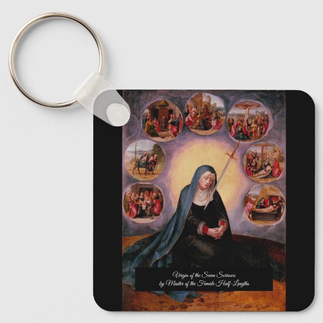 Virgin of the Seven Sorrows Key Ring (Front)