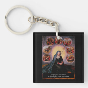 Virgin of the Seven Sorrows Key Ring