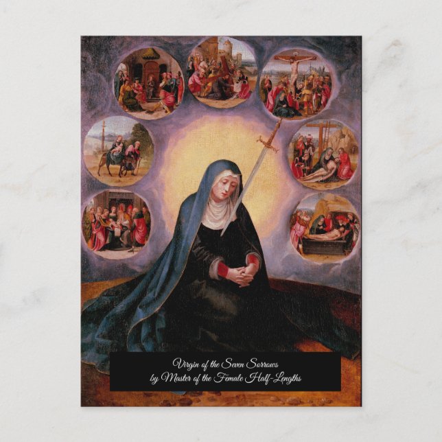 Virgin of the Seven Sorrows Postcard (Front)