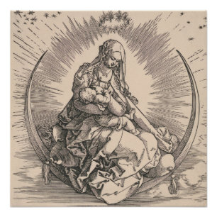 Virgin on the Crescent by Albrecht Dürer Poster
