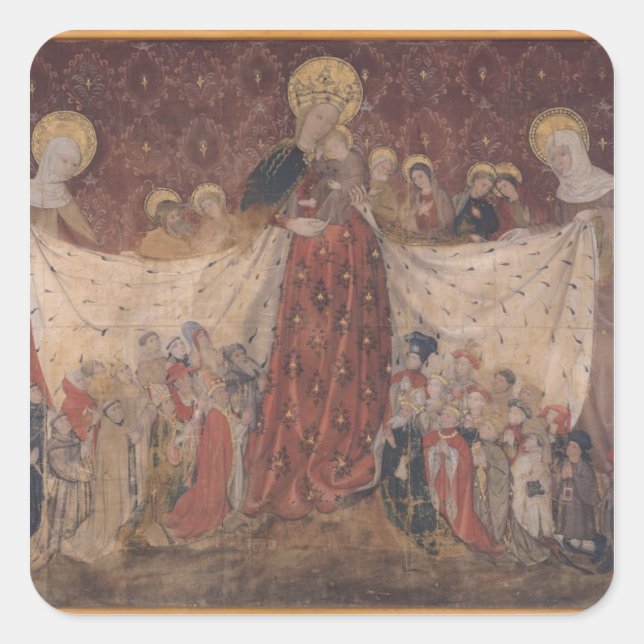 Virgin Protector, c.1417 Square Sticker (Front)
