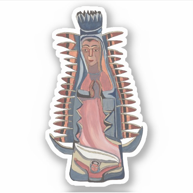 Virgin Virgin Mary Our Lady of Guadalupe painting (Front)