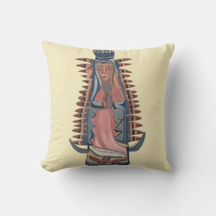 Virgin Virgin Mary Our Lady of Guadalupe painting Cushion