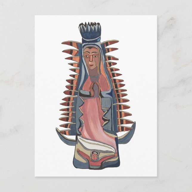 Virgin Virgin Mary Our Lady of Guadalupe painting Postcard (Front)