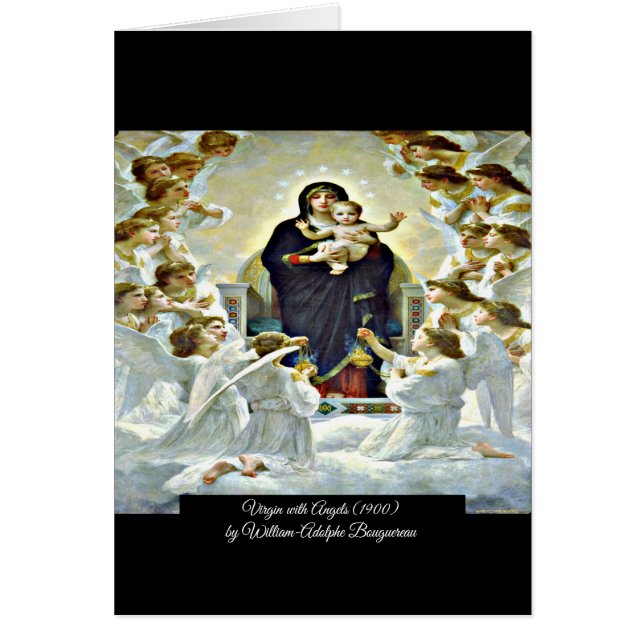 Virgin with Angels Bouguereau  (Front)