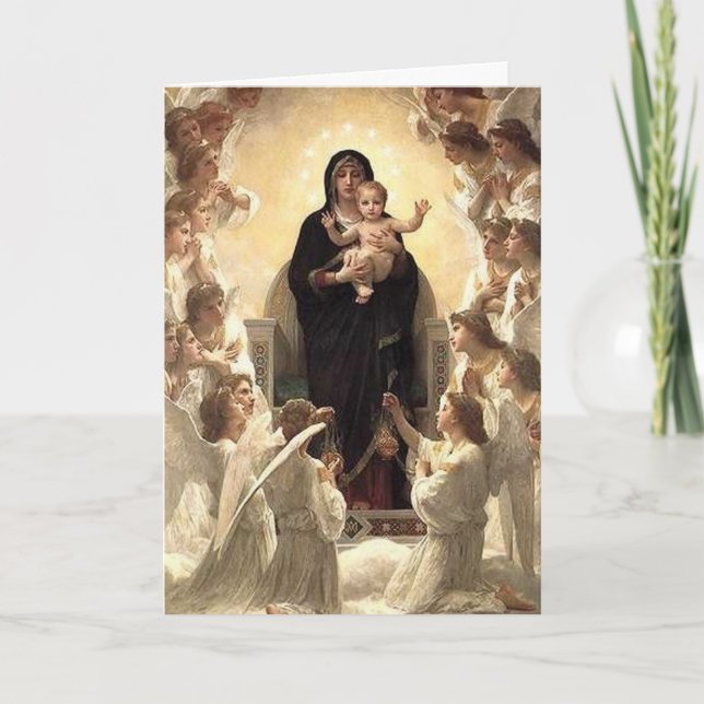 Virgin with Angels - Christmas Card (Front)