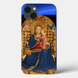 VIRGIN WITH CHILD AND ANGELS ,Blue Sapphire iPhone 13 Case
