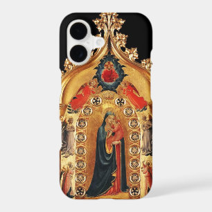 VIRGIN WITH CHILD AND ANGELS GOLD SACRED ART ICON