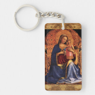 VIRGIN WITH CHILD AND SAINTS 2 KEY RING
