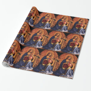 VIRGIN WITH CHILD AND SAINTS Christmas Wrapping Paper