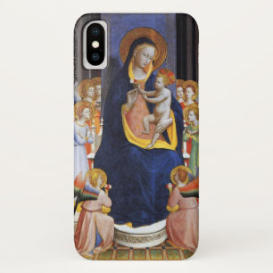 VIRGIN WITH CHILD,ANGELS AND SAINTS iPhone X CASE