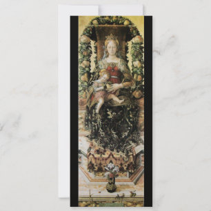 VIRGIN WITH CHILD black gold metallic Invitation