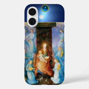 VIRGIN WITH CHILD CONCERT OF ANGELS, Blue Gemstone iPhone 16 Case