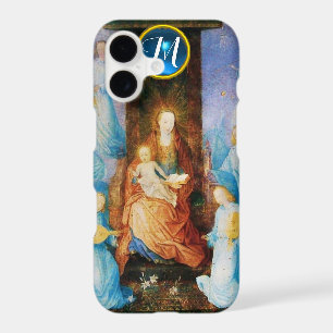 VIRGIN WITH CHILD CONCERT OF ANGELS, Blue Monogram