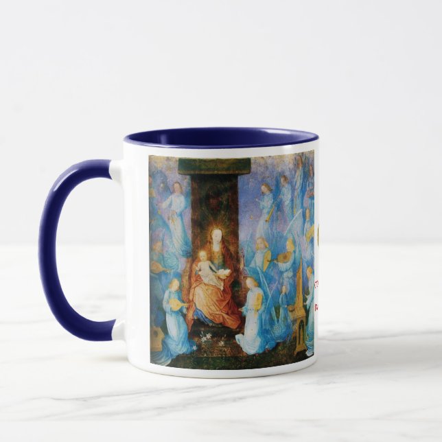 VIRGIN WITH CHILD - CONCERT OF ANGELS MUG (Left)