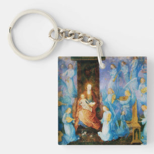 VIRGIN WITH CHILD -CONCERT OF ANGELS Prayer Key Ring